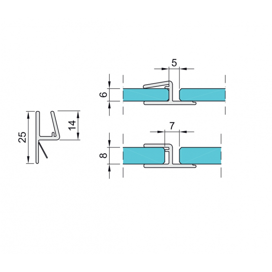 Tesniaca lišta na dvere - detail 2 - detail 2