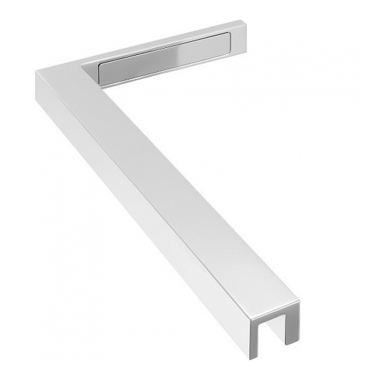 Stabilizačný uholník sklo-stena - detail 1 - detail 1