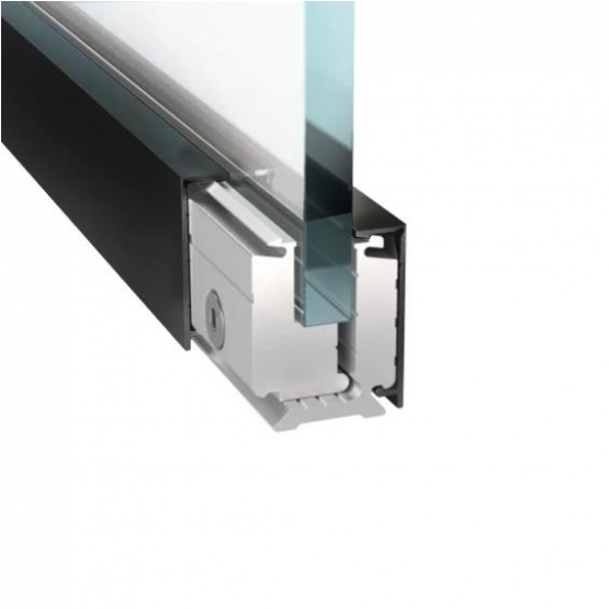 Svorkový al profil-3m s krycou lištou BLACK H40 - detail 1 - detail 1