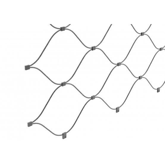 Lanková výplň - sieť - detail 3 - detail 3