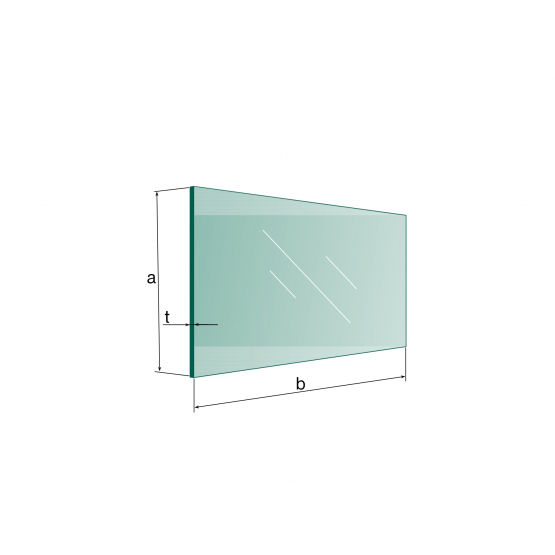 Číre, kalené lepené sklo VSG/ESG - detail 1 - detail 1