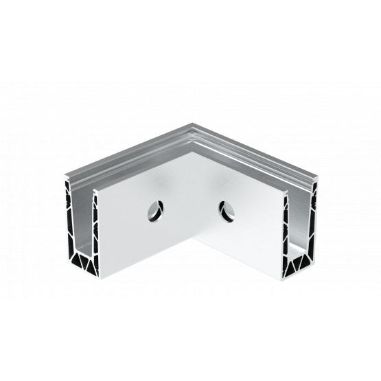 Celosklenené zábradlie-profil-bočné kotvenie - detail 1 - detail 1