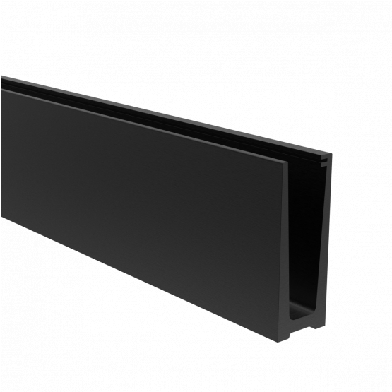 Celosklenené zábradlie-profil-vrchné kotvenie - detail 1 - detail 1