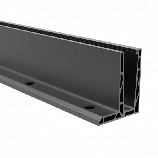 Celosklenené zábradlie-profil dutý-vrchné kotvenie - detail 1 - detail 1