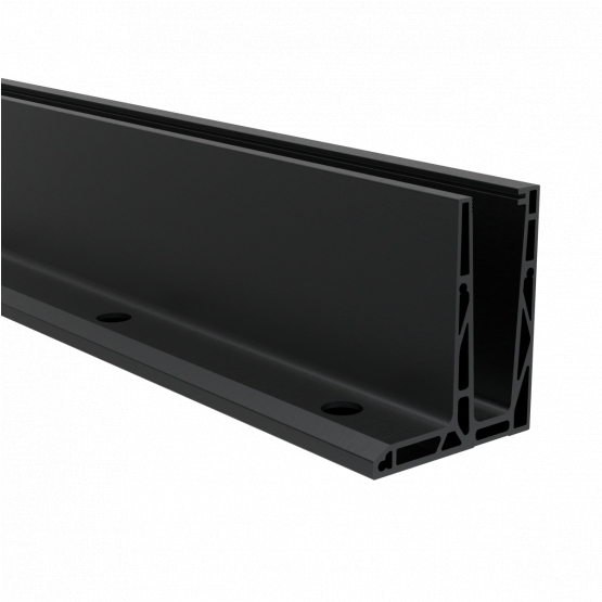 Celosklenené zábradlie-profil dutý-vrchné kotvenie - detail 1 - detail 1