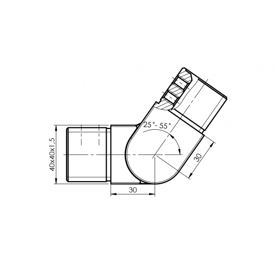 Prechod madla sklo - koleno - detail 2 - detail 2
