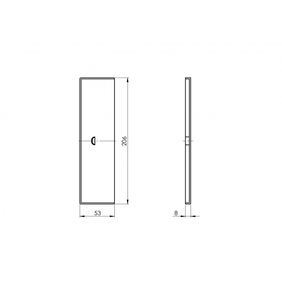Záslepka pre profil AL/0011-N-E - detail 1 - detail 1