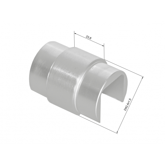 Madlo-držiak skla-spojka hliníková - detail 2 - detail 2