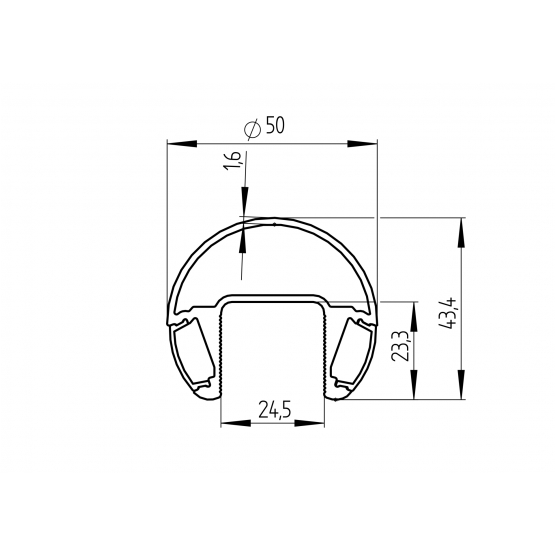 Madlo hlinikové LED - detail 1 - detail 1