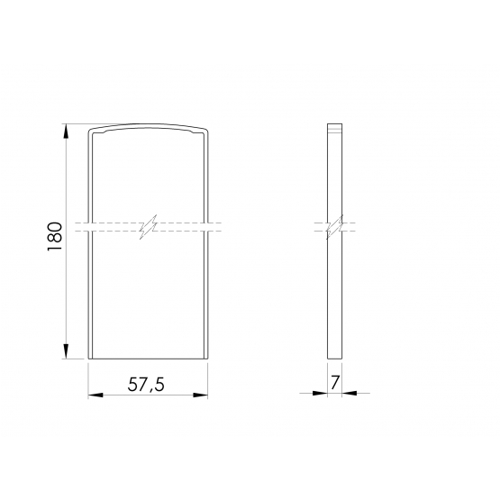 Záslepka pre profil AL/0004-ECO-S-E pre schody - detail 1 - detail 1