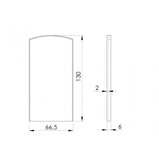 Záslepka pre profil AL/0004-UnoXL-S-E - detail 1 - detail 1