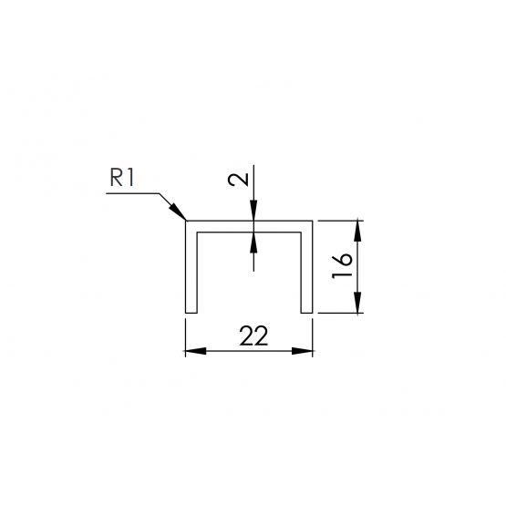 Roh k ukončeniu sklenenej výplne - detail 2 - detail 2