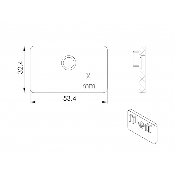 Tesnenie na držiak skla - detail 2 - detail 2