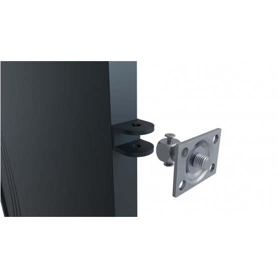 Dizajnová bránka BELLA 1kr. 1000x1500mm antracit - detail 2 - detail 1