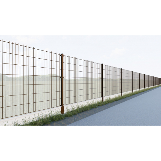 Zváraný plotový panel N2D 2500x1630mm D5/4/5mm hnedá - detail 1 - detail 1