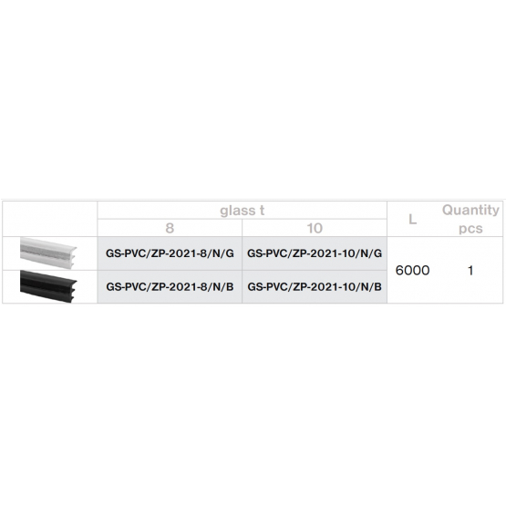 Zasklenie pevné - profil U skladaný 20x21mm - detail 3 - detail 3