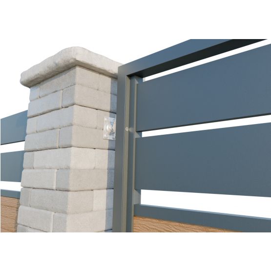 Rám pre jednokrídlovú bránku 1000x1500mm hliníkový - detail 3 - detail 3