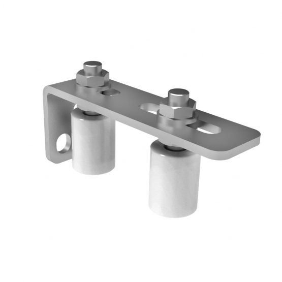 Koliesko nylonové s konzolou, Zn - detail 1 - detail 1