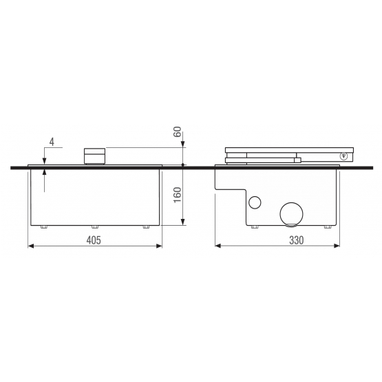 CAME podzemný pohon pre dvojkrídlovú bránu, sada s fotobunkami - detail 1 - detail 1