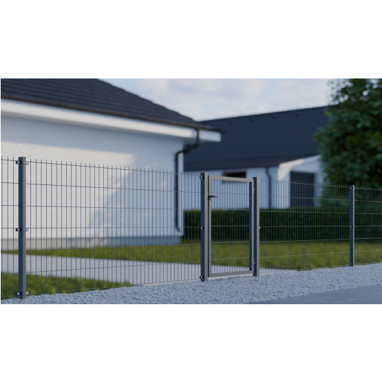 Bránka 1kr. 2D BOX ZnPVC 1000x1000mm RAL6005 zelená - detail 3 - detail 3