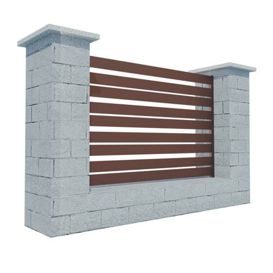 Modulárne Hliníkové oplotenie 1200mm TIA 100-H - detail 1 - detail 1