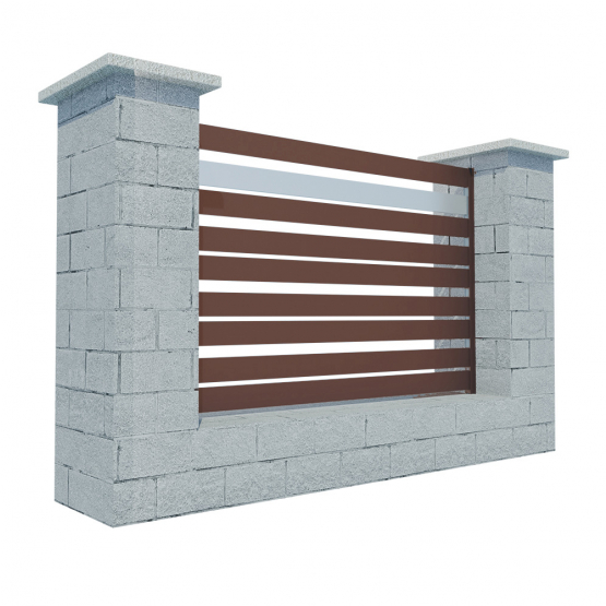 Modulárne Hliníkové oplotenie 1200mm TIA 100-H1S - detail 1 - detail 1