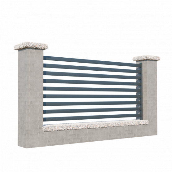 Modulárne Hliníkové oplotenie 925mm MIA 50-A - detail 1 - detail 1