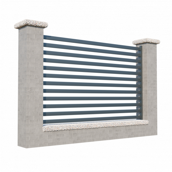 Modulárne Hliníkové oplotenie 1200mm MIA 50-A - detail 1 - detail 1