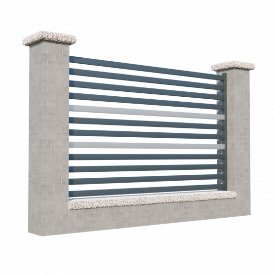 Modulárne Hliníkové oplotenie 1200mm MIA 50-A2S - detail 1 - detail 1