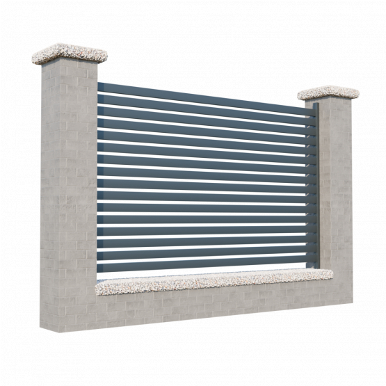 Modulárne Hliníkové oplotenie 1200mm SIA 50-A - detail 1 - detail 1