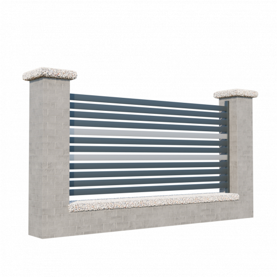 Modulárne Hliníkové oplotenie 925mm SIA 50-A2S - detail 1 - detail 1