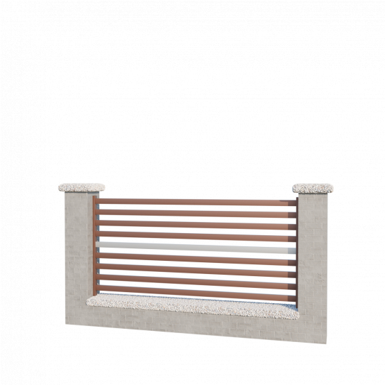 Modulárne Hliníkové oplotenie 925mm MIA 50-H1S - detail 1 - detail 1