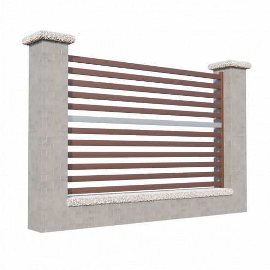 Modulárne Hliníkové oplotenie 1200mm MIA 50-H1S - detail 1 - detail 1