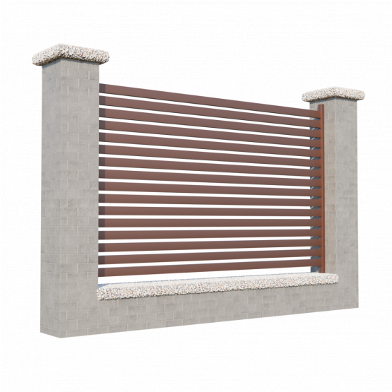 Modulárne Hliníkové oplotenie 1200mm SIA 50-H - detail 1 - detail 1