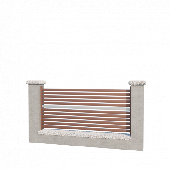 Modulárne Hliníkové oplotenie 925mm SIA 50-H1S - detail 1 - detail 1