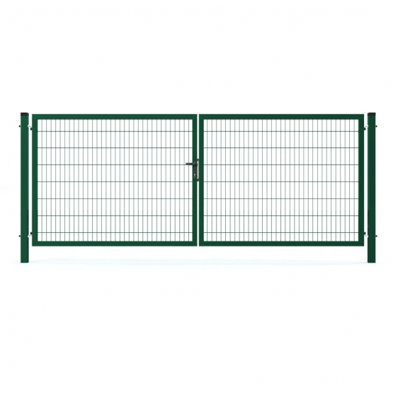 Brána 2kr. 2D BOX ZnPVC 4000x1700mm RAL6005 zelená - detail 1 - detail 1