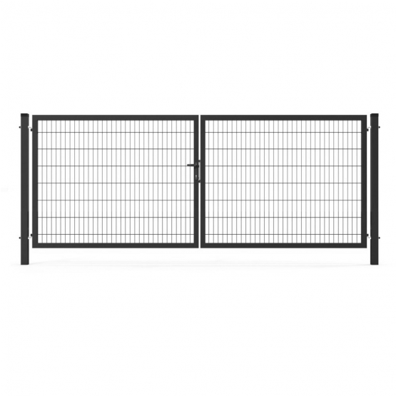 Brána 2kr. 2D BOX ZnPVC 4000x1700mm RAL7016 antracit - detail 1 - detail 1