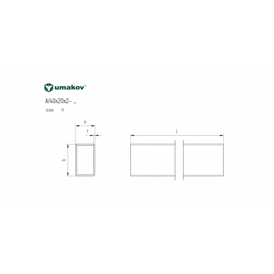 Profil brúsený nerezový - detail 2 - detail 2