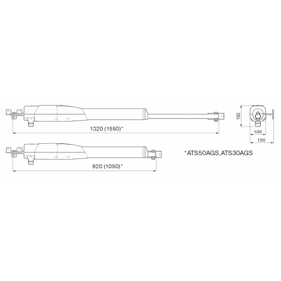 CAME pohon pre krídlovú bránu - detail 2 - detail 2