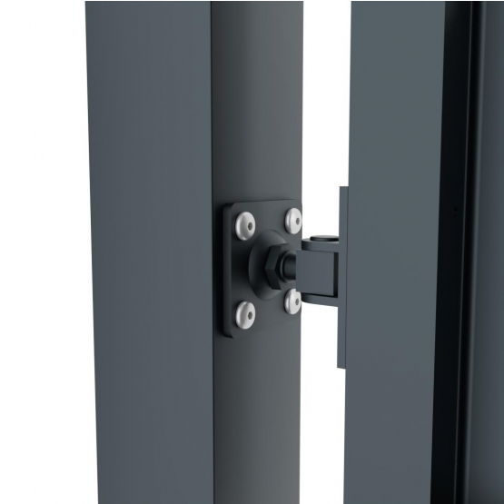 Dizajnová brána FLORA 2kr. 3800x1500mm antracit so stĺpikmi - detail 1 - detail 1