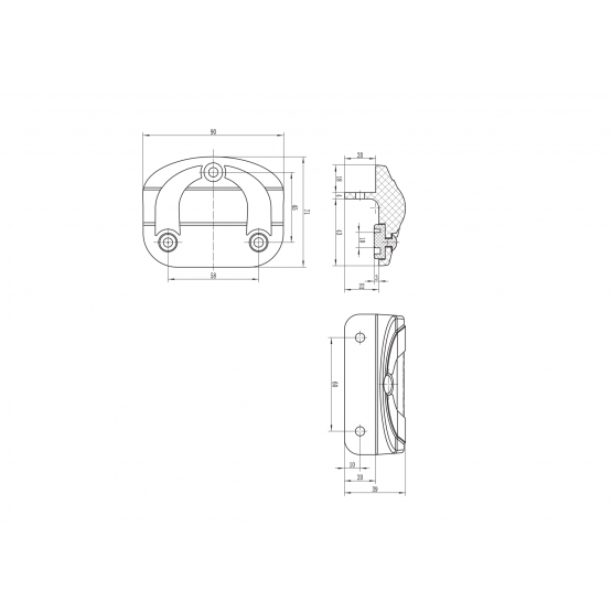 Doraz bránky - detail 1