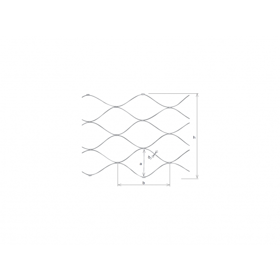 Lanková výplň nerezová sieť AISI316 L-800mm - detail 2 - detail 2