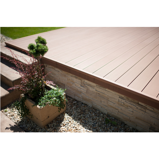 WPC podlahová doska 150x25x2900mm, sivá - detail 2 - detail 2