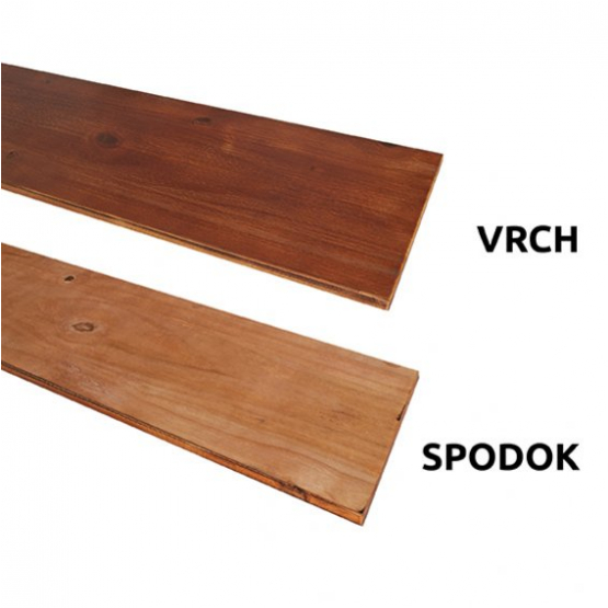 Polica na stenu - HAD červenohnedá - 014 - detail 2 - detail 2