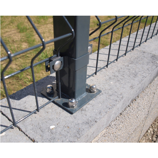 Stĺpik 60x40mm s pätkou ZnPVC 1800mm antracit - detail 3 - detail 3