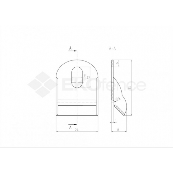 Očko na prichytenie napináku ZnPVC zelená 10ks - detail 1 - detail 1