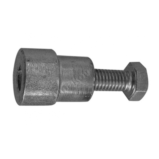 Matica na uchytenie hrebeňa Zn, D20, L25mm - detail 1 - detail 1