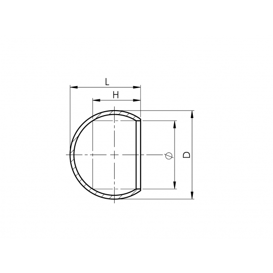 Záslepka madla guľová - detail 3 - detail 3