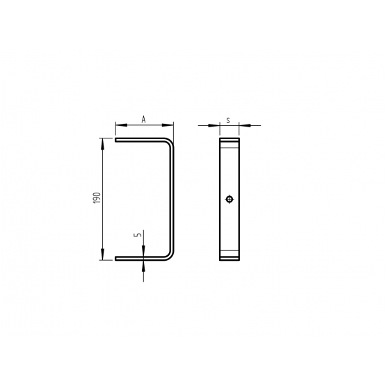 Krabica zámková - uzáver H190mm, B40mm - detail 2 - detail 2