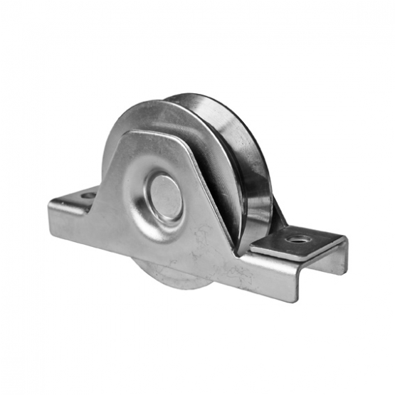 Pojazdové koliesko-komplet - V, INOX, D80mm - detail 1 - detail 1